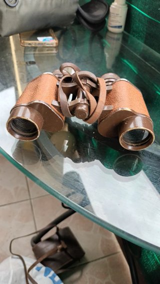 Prismáticos Antiguos con Funda
