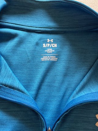 Sudadera Under Armour m/cremallera azul talla S