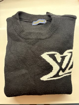 Maglione Louis Vuitton Nero con Logo