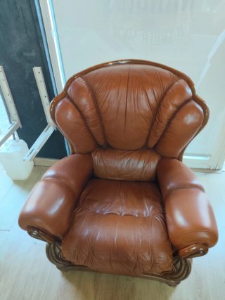 Sillón de Piel Marrón