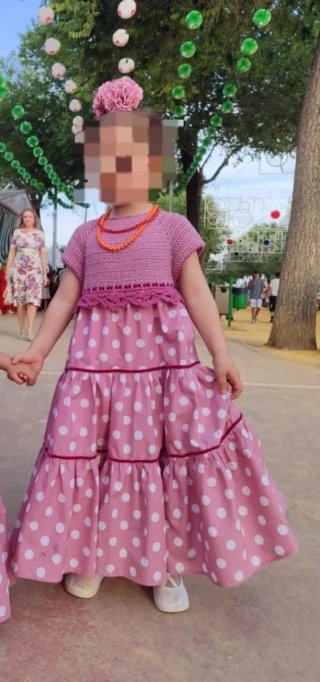 Traje Flamenca Niña 3-4 Años