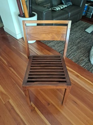 Silla de Escritorio Banak Import de Madera