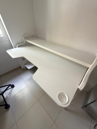 Escritorio Gaming Ikea FREDDE Blanco