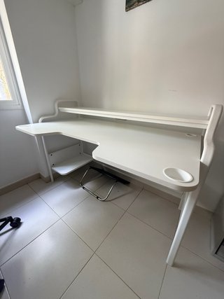 Escritorio Gaming Ikea FREDDE Blanco
