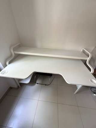 Escritorio Gaming Ikea FREDDE Blanco