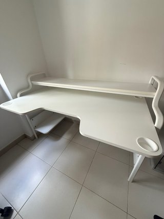 Escritorio Gaming Ikea FREDDE Blanco