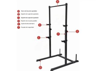 Soporte para Sentadillas y Barra de Dominadas