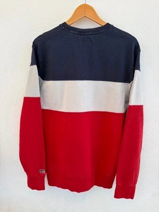 Levi's Sudadera Tricolor Unisex Azul/Blanco/Rojo M