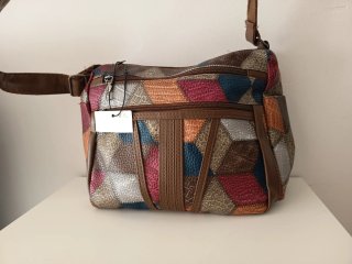 Bolso bandolera mujer patchwork