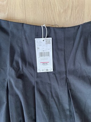 Falda Negra Mango Talla S
