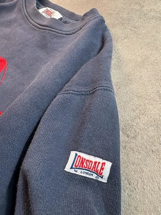 Sudadera Lonsdale Roja - Talla M - Vintage