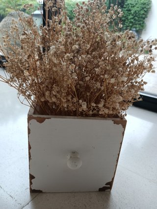 Cajones de madera blancos