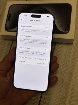 iPhone 15 Pro Max 96% Bateria NUEVO 256GB