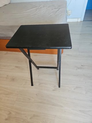 Mesa plegable negra