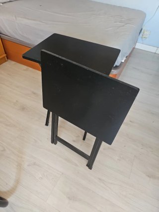 Mesa plegable negra