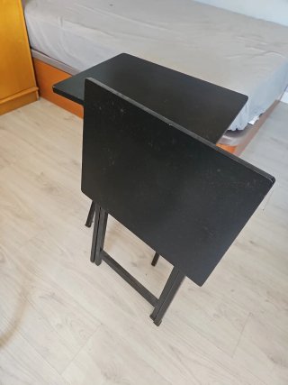 Mesa plegable negra