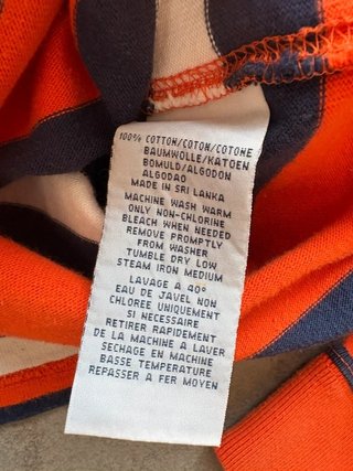 Polo Rugby Ralph Lauren Manga Larga Naranja,...