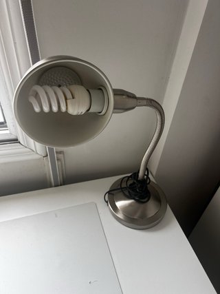 Lámpara flexo de trabajo niquelado