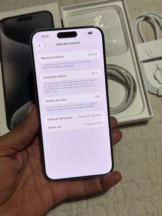 iPhone 15 Pro Max 256gb Blanco IGUAL QUE NUEVO