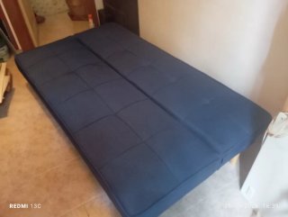 Sofá Cama Plegable Azul