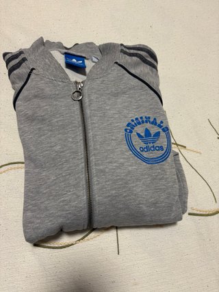 Chaqueta Adidas Original Caballero Gris
