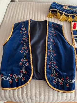 Traje de Beduina Azul y Dorado Talla L
