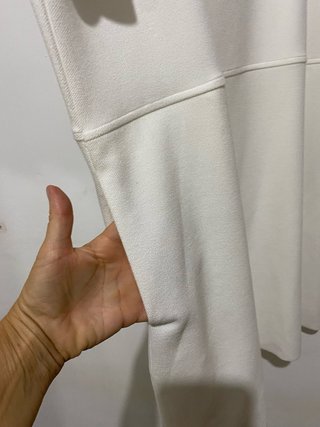 Vestido Blanco Manga Corta Zara