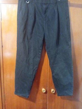 Pantalón Chino Negro Talla 48 Pinzas Nuevo