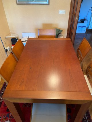 Mesa de comedor y 6 sillas