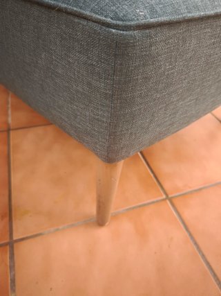 Sillón Moderno de Tela Color Verde Azulado