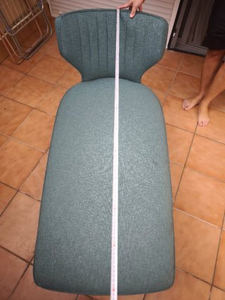 Sillón Moderno de Tela Color Verde Azulado