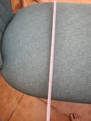 Sillón Moderno de Tela Color Verde Azulado