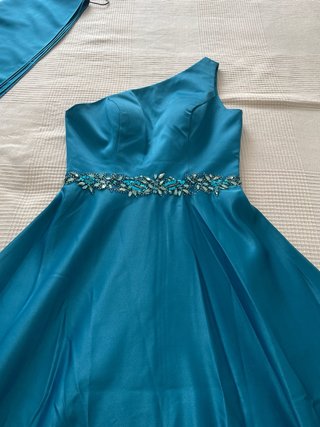 Vestido largo de fiesta azul