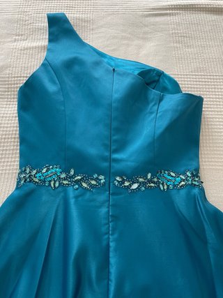 Vestido largo de fiesta azul