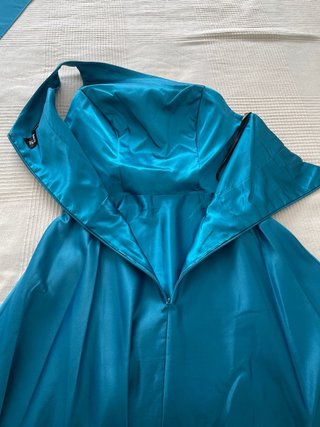 Vestido largo de fiesta azul