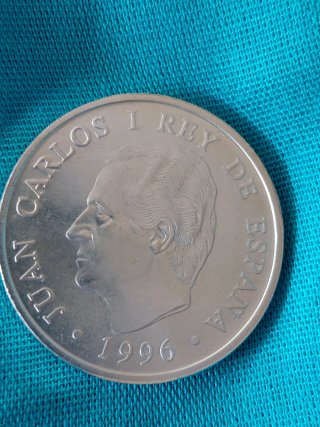 Moneda de España 2.000 pesetas de 1996 de plata (F