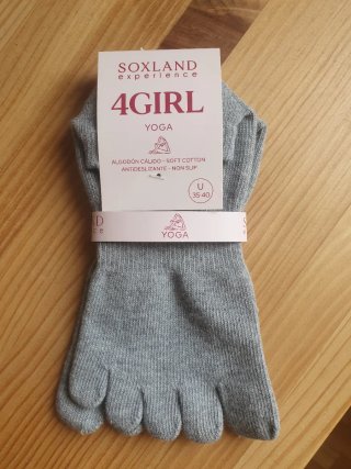 Calcetines de Yoga Soxland Gris 35-40