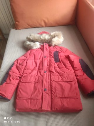 Abrigo Rojo Okaïdi Talla 10 Niñ@s