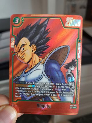 Carta Vegeta manga booster SB01