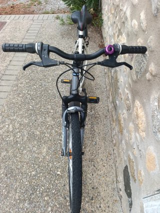 Bicicleta Decathlon plateada