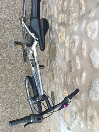 Bicicleta Decathlon plateada