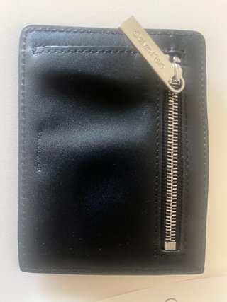 Cartera Calvin Klein Hombre Piel Negra Nueva