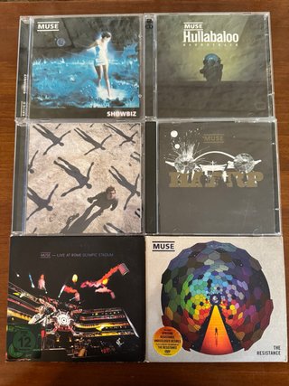 Lote CDs Muse: Showbiz, Hullabaloo, Absolution, Bl