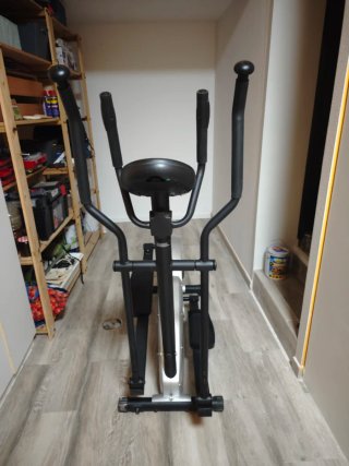 Bicicleta Elíptica Plataforma Gris