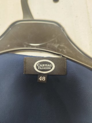 Camiseta CANAL azul y blanca talla 48