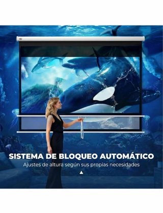 Pantalla Proyector Manual 100