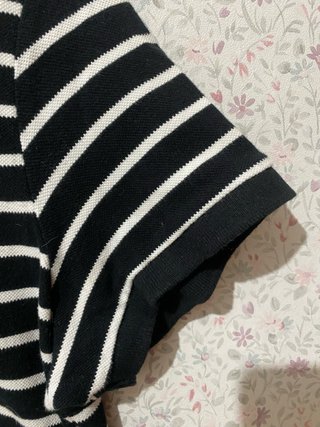 Vestido Polo J.Crew Rayas Blanco y Negro