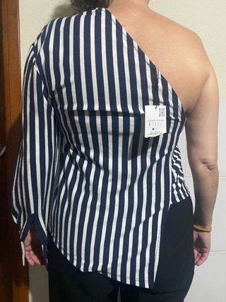 Jersey Asimétrico Zara de Rayas