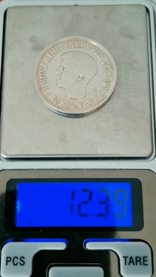 Moneda 10 Kroner Dinamarca 1986