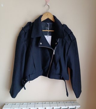 Cazadora Biker Azul Marino Pull&Bear XL